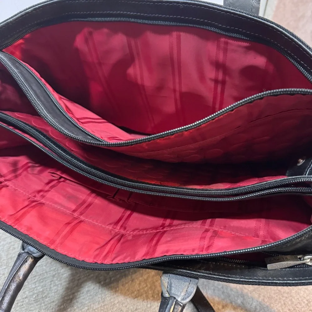 Tumi Alpha Ballistic Nylon Expandable Briefcase Laptop Bag Black Business Travel